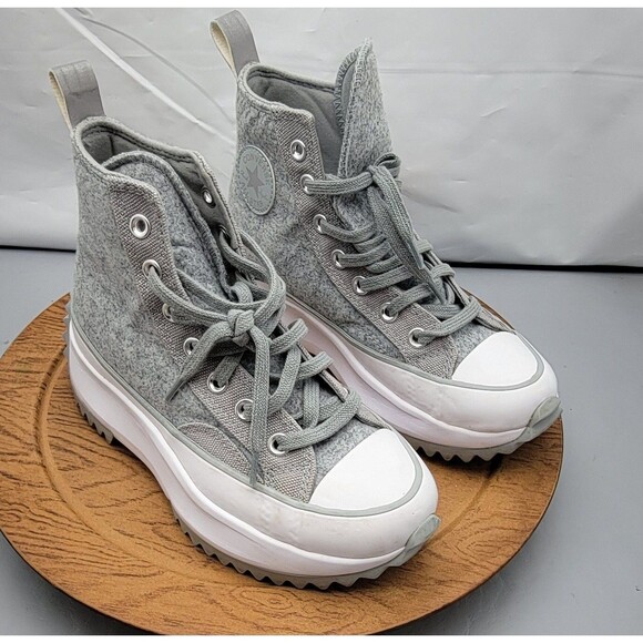 Converse Run Star Hike High Black Ice Ash Stone Women’s 5.5 / Men’s 4 - Picture 5 of 16